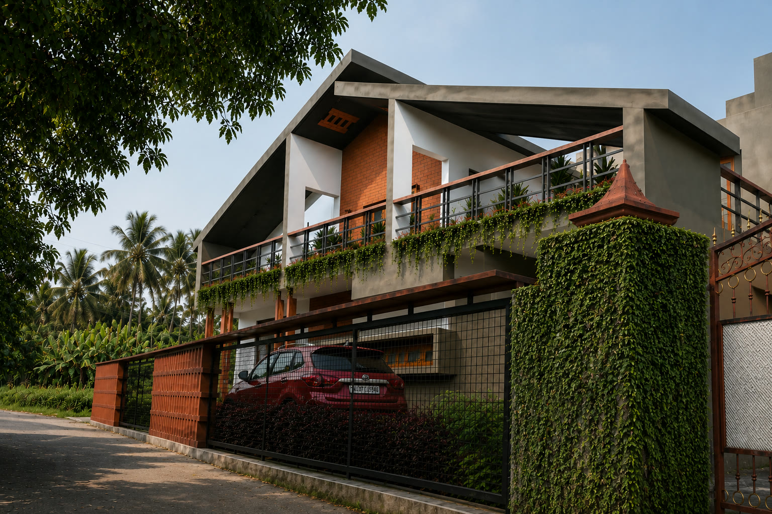 Ivy Villa wrapped in mature tropical planting